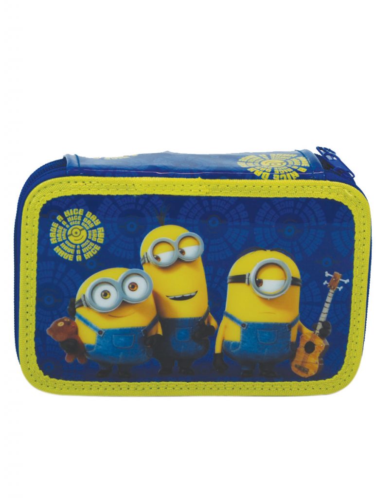 Minions - PENCIL CASE MINIONS WITH 3 ZIPPERS D.779